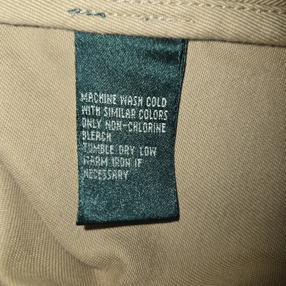 Lauren Ralph Lauren VTG Y2K Khaki 100% Cotton 3 Button Safari Style‎ Blazer Sz L